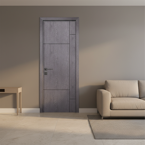 Puerta de Madera MDF Sólida para Interiores de Hogar, Material de Construcción con Revestimiento de PVC, Núcleo de Panal, Puerta para Oficina, Precio de Fábrica al por Mayor - Product Image 5