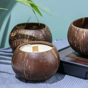 Bol en coquille de noix de coco naturelle, écologique, pour salade de fruits, nouilles, riz, décoration artisanale, bougies, bols sculptés - Product Image 2