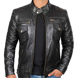 Veste en cuir pour homme, style streetwear d'hiver, personnalisable, de haute qualité, écologique, respirante, prix de gros, best-seller - Product Image 4