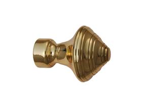 ปลายรางม่านทรงกลมทองเหลืองแข็งแรงทนทาน สไตล์อุตสาหกรรม สำหรับเสาขนาดเส้นผ่านศูนย์กลาง 30 มม. พร้อมเคลือบทองโบราณ - Product Image 2