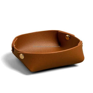 Plateau d'Accueil en Cuir Style Classique, Porte-Mouchoirs Décoratif, Accessoires de Table pour Restaurant, Porte-Serviettes, Prix de Gros - Product Image 3