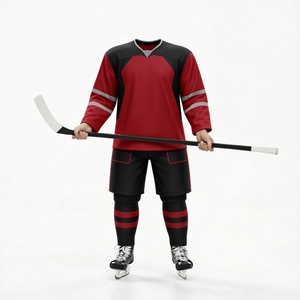 Ice Hockey Jersey <b>School</b> Team Uniform Custom Design Breathable Polyester Sublimated Sports <b>Kit</b> Plus Size - Product Image 6