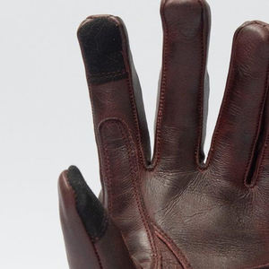 Guantes de Motocicleta de Cuero de Diseño Vintage Premium, Logotipo Personalizado, Alta Calidad, Dedos Completos, Antideslizantes - Product Image 2