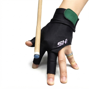 Guantes de Billar Personalizados al Por Mayor, Nuevo Estilo, Mejor Calidad, Color Sólido, 3 Dedos, Cómodos y Flexibles - Product Image 2