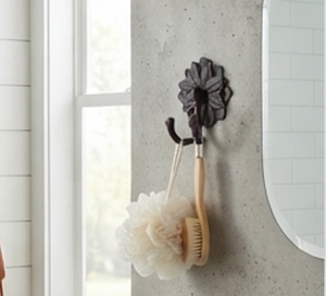 Premium Flower Design Wall <b>Hooks</b> Durable Metal Stylish Design Perfect <b>For</b> Home Bathroom Kitchen Storage And Organization - Product Image 3