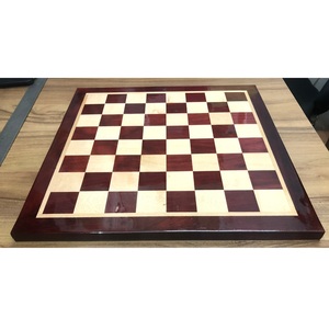 Échiquier en bois de luxe artisanal, finition haute brillance, jeu d'échecs en bois, jeu d'échecs professionnel personnalisé en bois massif, jeu d'échecs de tournoi en bois - Product Image 1