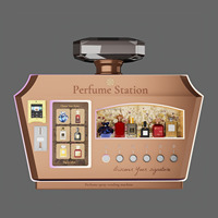 Distributeur automatique de parfums de luxe, machine à parfums au design optimal, machine distributrice automatique de parfums en spray