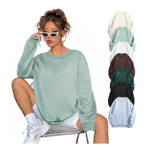 High Quality <b>Women's</b> <b>Black</b> <b>Fleece</b> Pullover Sweatshirt Oversized Hoodies Quick Dry Polyester Wholesale Autumn - Product Image 1