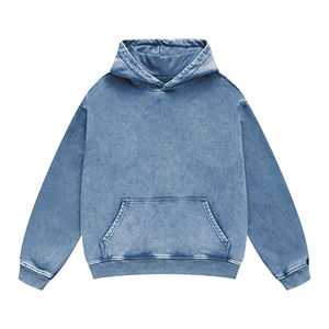 Custom Logo Blank Acid Wash <b>Hoodie</b> for Men and Women <b>Soft</b> Casual Hooded Sweatshirt OEM ODM Factory Supply - Product Image 1