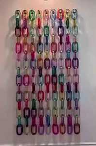 Chaîne décorative en résine pour accent de maison moderne, style table basse, article décoratif abordable à faible coût - Product Image 4