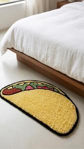 Alfombra de Lana Hecha a Mano con Diseño de Comida, Antideslizante, de Forma Regular, Personalizada y de Primera Calidad, para Sala de Estar o Dormitorio - Product Image 2