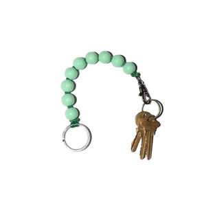 Best Seller Green Beaded Keychain Bracelet Wrist Strap <b>Key</b> Holder Fresh Color <b>Car</b> Keyring Fashion Bag Charm Accessory - Product Image 1