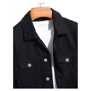 เสื้อแจ็คเก็ตยีนส์ผู้ชาย พิมพ์ลายตัวอักษร ติดกระดุม กระเป๋าแบบมีฝาปิด แขนยาว สไตล์ลำลอง สตรีทแวร์ แฟชั่น เสื้อคลุมเท่ห์ๆ สไตล์คนเมือง - Product Image 3