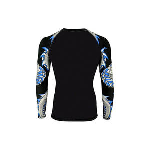 Ensemble de vêtements de compression MMA personnalisés en usine : Rashguard et short avec impression personnalisée pour l'entraînement de No-Gi BJJ et de grappling - Product Image 5