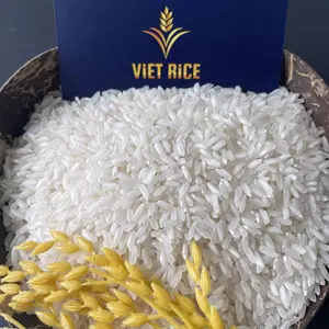 Длиннозерный белый рис 5% с цветущими, губчатыми и не ароматными из Вьетнама, упаковка Whatsapp + 84837944290