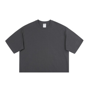 T-shirt unisexe en coton épais de haute qualité, coupe oversize à épaules tombantes, pour hommes, vente en gros - Product Image 6