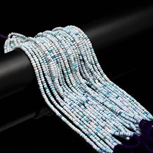 Cuentas de Ópalo Azul Natural Facetadas en Forma de Rondelle de 5mm y 6mm, Precio al por Mayor, Cuentas de Piedras Preciosas de Ópalo Azul en Hilo de 13 Pulgadas para la Fabricación de Joyas - Product Image 6