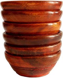 Juego de Tazones de Madera de Acacia Ecológicos, Hechos a Mano, para Servir Ensaladas, Frutas, Sopas, Decoración de Cocina y Comedor - Product Image 5