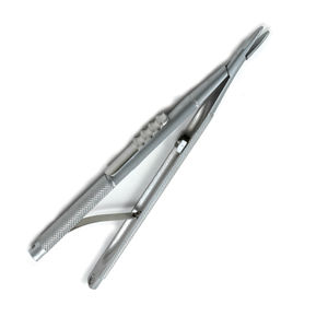 Portaagujas Manual Profesional Castroviejo Barraquer de 12 cm, Inserto TC, Acero Inoxidable Alemán, Juego de Instrumentos Microquirúrgicos - Product Image 2