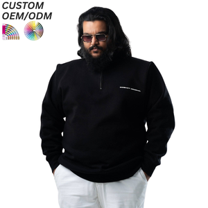 Sudadera con Capucha para Hombre, Talla Grande, 360g, Antiarrugas, Secado Rápido, Tejido de Algodón y Felpa, Ecológica, Estilo Urbano Informal, Logotipo Personalizado, OEM, ODM - Product Image 3