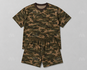 เสื้อยืดลายพรางผู้ชาย พิมพ์ลายดิจิทัล แขนสั้น คอกลม ผ้าฝ้ายถัก 100% ระบายอากาศได้ดี สไตล์ลำลอง สตรีทแวร์ - Product Image 3
