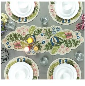 Luxury Superior Quality Handmade Beaded <b>Runner</b> with Eco-Friendly <b>Placemat</b> Durable Home & Party <b>Table</b> Decor - Product Image 3