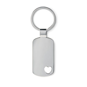 Metallic Heart Keychain Durable <b>Metal</b> <b>Key</b> <b>Chains</b> with Stylish Heart Design - Product Image 1