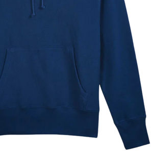 New <b>Men's</b> <b>Navy</b> Blue Hooded Sweatshirt Regular Fit Cotton <b>Fleece</b> Casual Autumn Wear Pocket Design Knitted Plain Dyed - Product Image 5