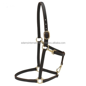 Cabestros de cuero de caballo Halter árabe haltera de cuero para caballos Halter de seguridad de caballo - Product Image 1