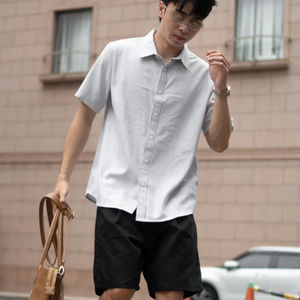 Chemise BOXY en Oxford pour hommes, personnalisée, imprimée en sérigraphie, écologique, de haute qualité, durable, OEM ODM, vente en gros, toutes saisons, style vietnamien - Product Image 1
