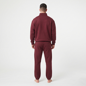 Conjunto Deportivo de Dos Piezas para Hombre de la Mejor Calidad, Chaqueta Deportiva con Cuello Alto y Media Cremallera, Pantalones Anchos, Estilo Urbano Holgado - Product Image 2