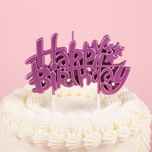 Set de Globos de Letras de Feliz Cumpleaños TOOWIN, Velas de Navidad con Forma de Letra, Velas Elegantes para Pastel - Product Image 3