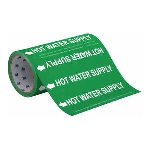 Marqueur de tuyau flexible pour conduites d'eau chaude industrielles - Brady - Product Image 2