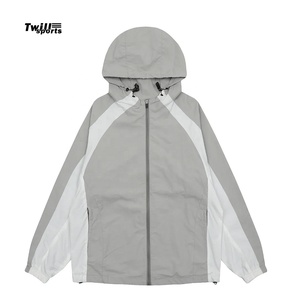 Wholesale Custom Blank Packable <b>Thin</b> Nylon Vintage Retro Anorak Pullover Hoodie 2026 <b>Men</b> Windbreaker <b>Jacket</b> - Product Image 1