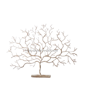 Decoración Navideña de Metal con Forma de Árbol, Hecha a Mano, de Lujo, con Acabado Blanco e Iluminación LED - Product Image 3