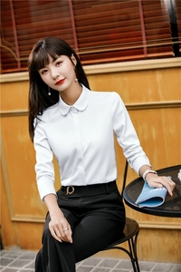 Blusas de Oficina para Mujer, Diseño Moderno, Estampado Sólido, Camisas de Negocios para Oficina, Estilo Formal, Tallas Grandes para Primavera - Product Image 6