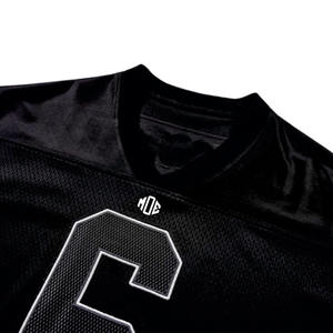 Jersey de Fútbol Americano para Hombre, Calidad Premium OEM, Negro, Malla, Estilo Urbano, Bordado con Número, Servicios OEM Personalizados - Product Image 2