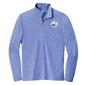 Pull léger à col zippé pour homme Jack and Jill, bleu clair, décontracté, athlétique, respirant, à porter au quotidien - Product Image 1