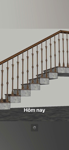 Decorative wrought iron stair baluster with solid twisted bar, antique bronze finish, Vietnam factory. - Product Image 5