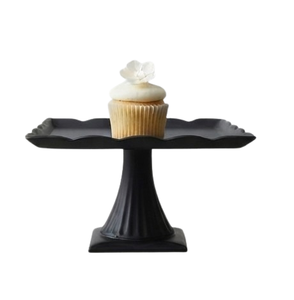 Support à fruits et desserts fait main pour table, le plus vendu, décoratif, noir, revêtement poudré, support à gâteau à un seul niveau, best-seller - Product Image 2