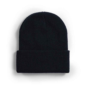 Nuevos Gorros de Invierno Cálidos de Acrílico de Alta Calidad con Logotipo Personalizado, Gorros Lisos Teñidos, Gorros de Punto con Pompón, Gorros con Borde para Hombre - Product Image 1