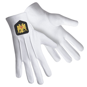 Gants de poignet en coton rouge avec logo brodé, gants unisexes écologiques pour l'extérieur, pour la chaleur hivernale et l'usage quotidien - Product Image 6