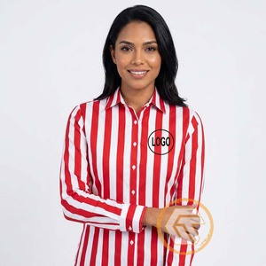 Chemise boutonnée DELTA pour femme, blanche unie, décontractée, écologique, 100 % coton, col rabattu, manches raglan, respirante, coupe classique, toutes tailles - Product Image 4