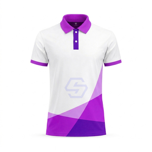 Polo de golf à manches courtes pour homme, haute performance, 100 % polyester, tissu respirant et à séchage rapide pour le sport et les occasions décontractées - Product Image 3
