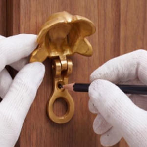 Handmade <b>Rustic</b> Brass Frog <b>Door</b> Knocker Hardware <b>Door</b> Knockers - Product Image 3