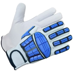 Gants de mécanicien avec logo personnalisé en caoutchouc et doublure en coton, gants de mécanicien en cuir - Product Image 4