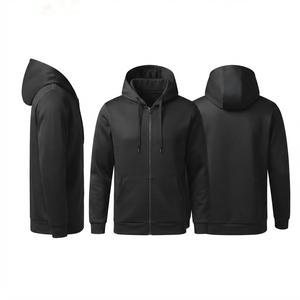 Sweat à capuche unisexe en molleton 100 % coton pour l'hiver, coupe classique, poche kangourou, cordon de serrage, personnalisable OEM ODM, vente en gros - Product Image 5
