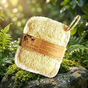 Éponge de cuisine naturelle en loofah, écologique, absorbante, tampon de lavage de vaisselle, chiffon de nettoyage doux pour casseroles et bols - Product Image 3
