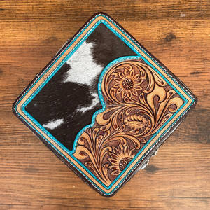 กล่องเครื่องประดับหนังสำหรับเดินทางทำมืออเนกประสงค์มาใหม่กล่องเครื่องประดับทรงสี่เหลี่ยมทำจากหนังวัวสำหรับใส่สร้อยคอเป็นของขวัญต่างหูแหวน - Product Image 2