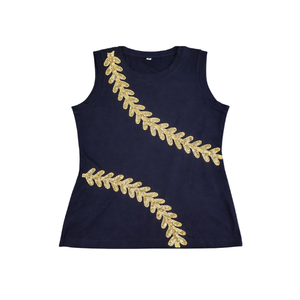 Women Baseball Jersey Crop <b>Top</b> 100% Cotton Casual Breathable Tank <b>Top</b> Game Day Wholesale Shirts Jerseys for Women Uniform - Product Image 5